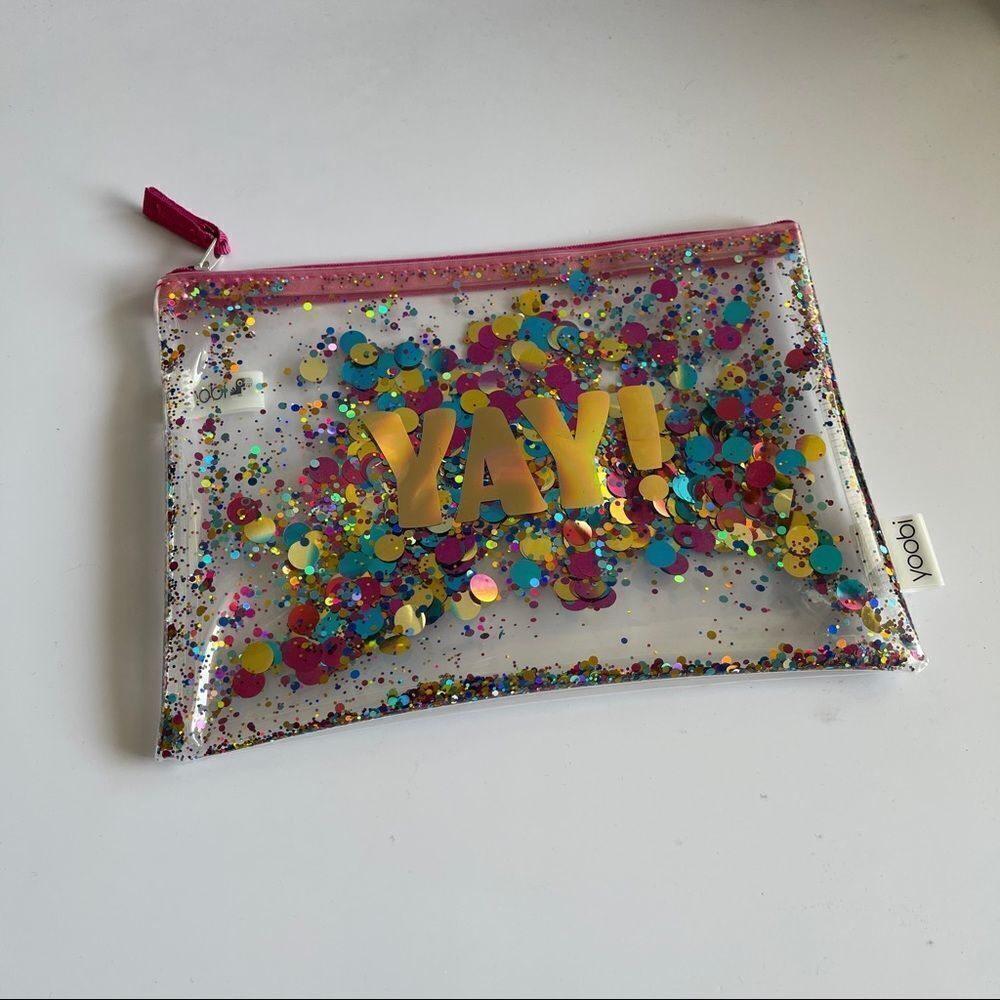 Yoobi YAY MULTICOLOR CONFETTI PENCIL CASE - Picture 7 of 7